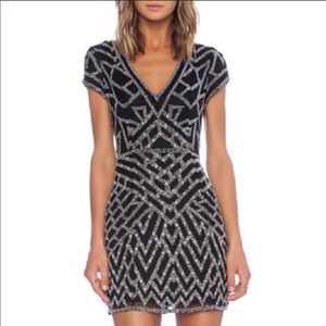 Parker Serena Sequin Dress in Black